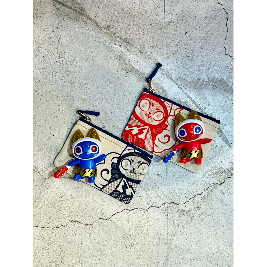 Badmeaw With Pouch Set of 2 (Red & Blue)